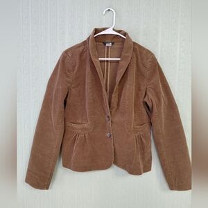 J Crew Womens Brown Corduroy Jacket Blazer